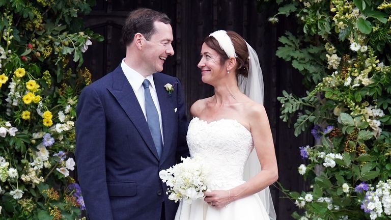 George Osborne and his wife Thea Rogers