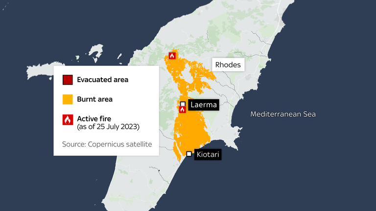 Greece fires July 25th 