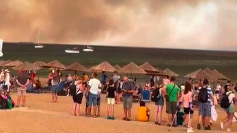 Evacuations in Rhodes