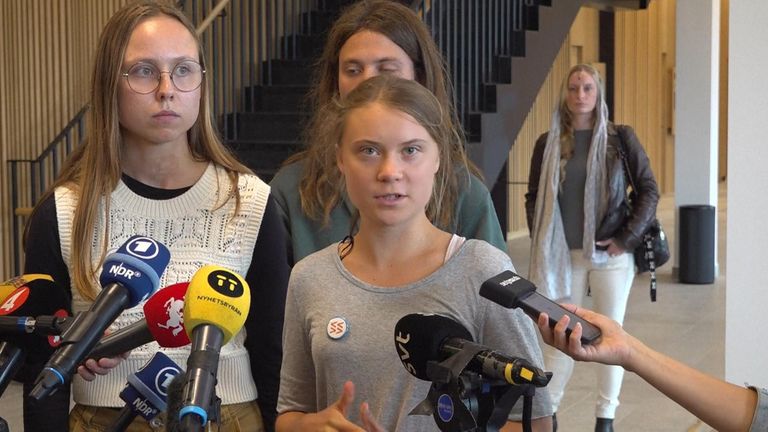 Greta Thunberg forcibly removed from climate protest hours after being ...