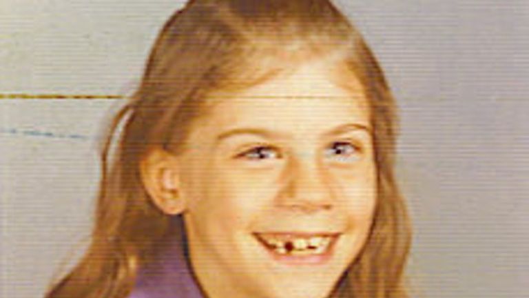 Gretchen Harrington, from Marple, Pennsylvania, disappeared in August 1975 while walking from her home to a summer bible camp. Her remains were found in October that year in a nearby state park. Pic: Delaware County District Attorney&#39;s Office