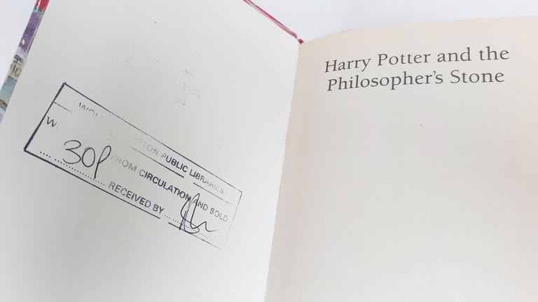 Harry Potter book auction. Pic: Richard Winterton Auctioneers