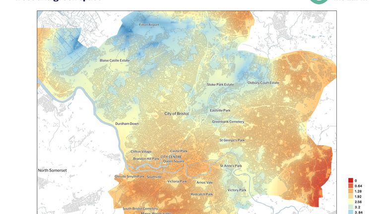 Heatmaps reveal the warmest and coolest areas of five English cities – and the impact of green spaces | Climate News