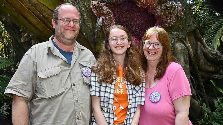 Sarah Baldwin of herself with her daughter Bea Baldwin (centre) and husband Joe Baldwin