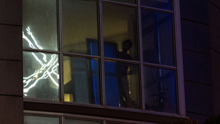 &#39;X&#39; logo is seen reflected on an apartment window across the street from the headquarters of the messaging platform X, formerly known as Twitter, in downtown San Francisco, California, U.S., July 30, 2023. REUTERS/Carlos Barria TPX IMAGES OF THE DAY