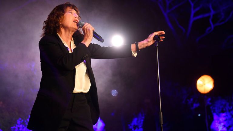 Jane Birkin performing in 2018. Pic:AP