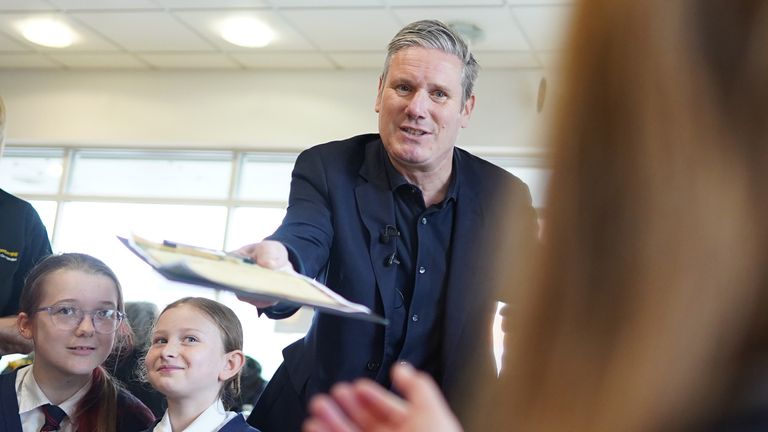 Sir Keir Starmer Pledges Speaking Lessons For Children As He Promises   Skynews Keir Starmer Labour 6209414 