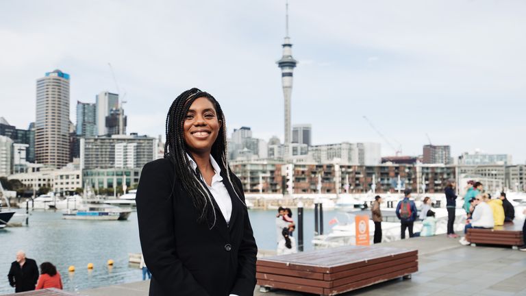 Kemi Badenoch in Auckland