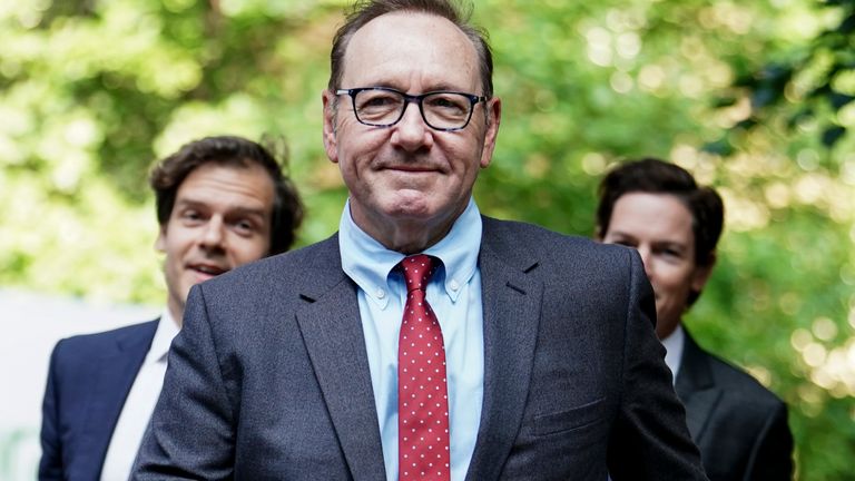 Actor Kevin Spacey arrives at Southwark Crown Court, London, where he is charged with three counts of indecent assault, seven counts of sexual assault, one count of causing a person to engage in sexual activity without consent and one count of causing a person to engage in penetrative sexual activity without consent between 2001 and 2005. Picture date: Monday July 3, 2023.
