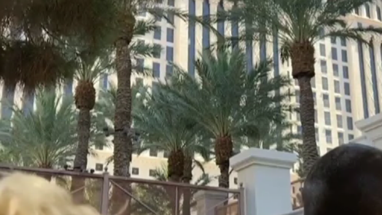 Las Vegas Police responds to Caesars Palace as &#39;armed&#39; man barricades himself in hotel room.