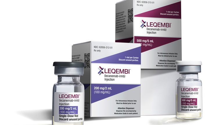 FILE - This image provided by Eisai in January 2023 shows vials and packaging for their medication, Leqembi. On Thursday, July 6, 2023, U.S. officials granted full approval to the closely watched Alzheimer...s drug, clearing the way for Medicare and other insurance plans to begin covering the treatment for people with the brain-robbing disease. (Eisai via AP, File)