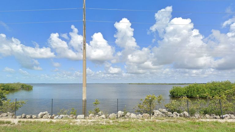 Manatee Bay in Florida, where the record for the highest sea surface temperature has potentially been broken. Pic: Google Streetview