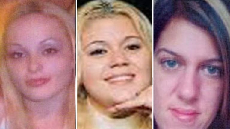 (L-R) Melissa Barthelemy, Megan Waterman and Amber Lynn Costello. Pic: Suffolk County Police