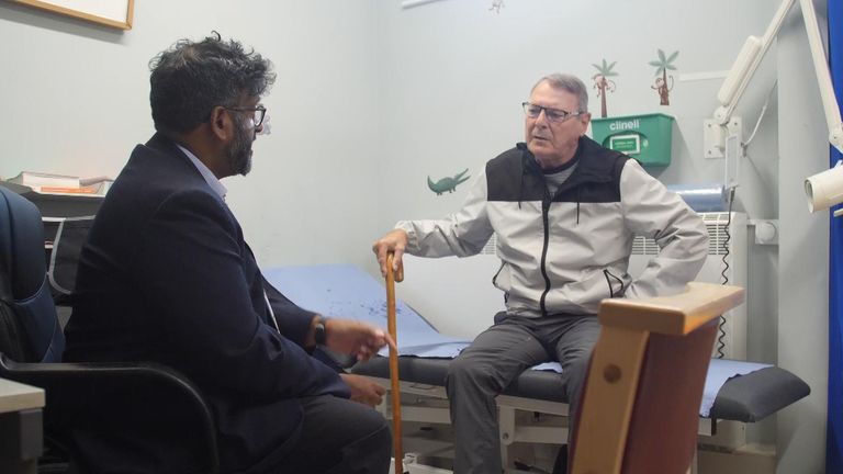 Dr Laxman Ariaraj seeing a patient at Fender Way Health Centre in Birkenhead, Wirral