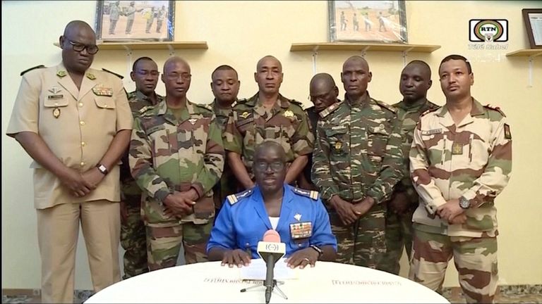 Army backs military coup against Niger President Mohamed Bazoum | World  News | Sky News