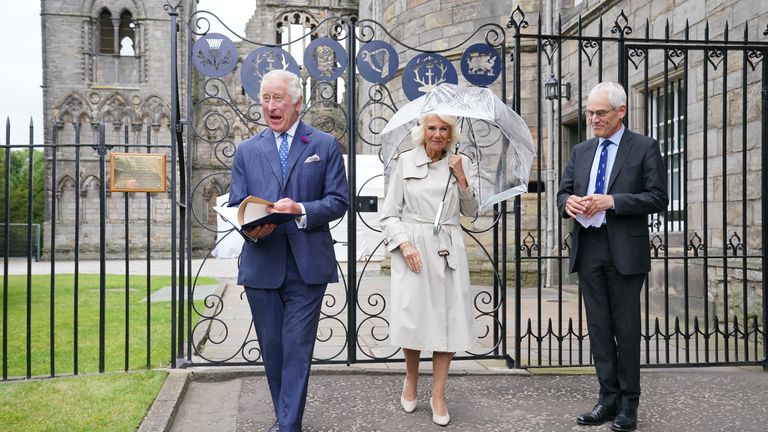 The King and Queen visited the new Jubilee Gates