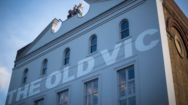 Exterior general view of The Old Vic theatre in London