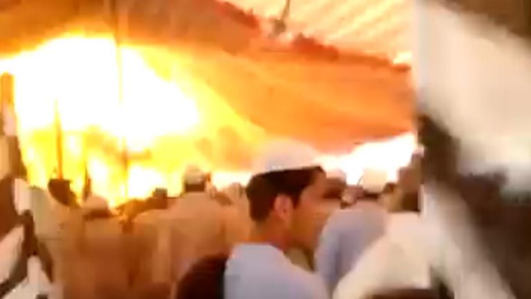 Moment of deadly blast in Pakistan