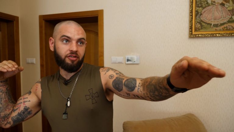 Irish soldier Rhys &#34;Rambo&#34; has been fighting on the frontlines in the east of Ukraine