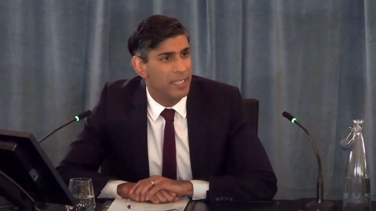  Rishi Sunak gives evidence at Infected Blood Inquiry