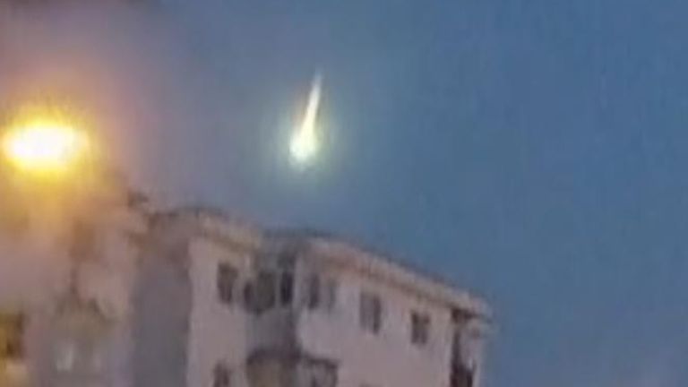Fireball seen descending over mountainous region in Romania