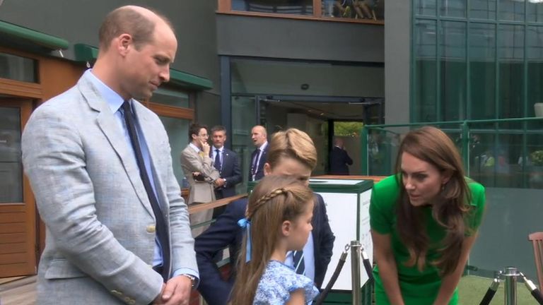The Prince and Princess of Wales at Wimbledon