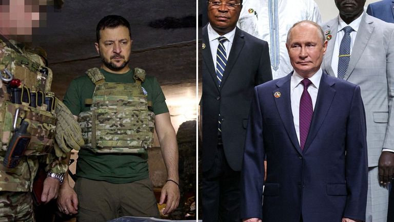 Putin and Zelenskyy