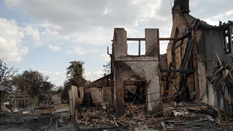 Remains of Shaign Turner's house