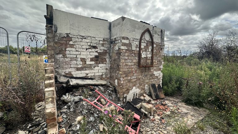 Remains of Shaign Turner's house