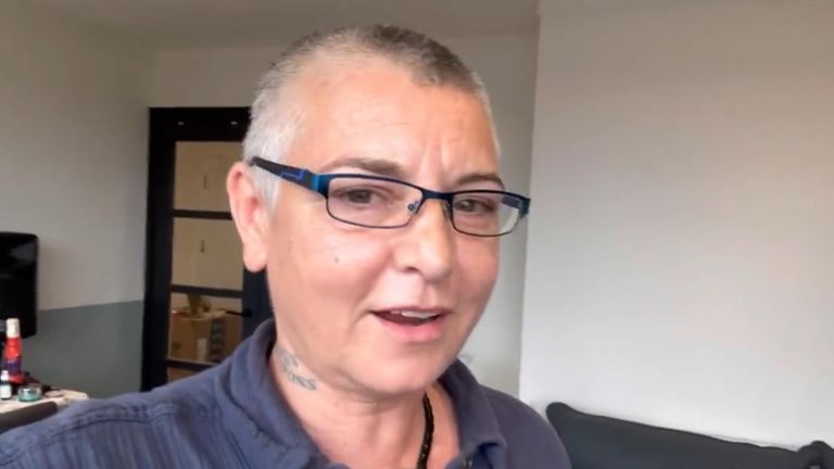 Twitter video of Sinead O'Connor