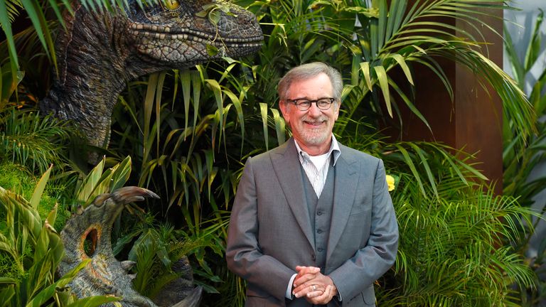 Steven Spielberg at the premier of Jurassic World: Fallen Kingdom, part of the Jurassic Park franchise, in 2018 Pic: AP 