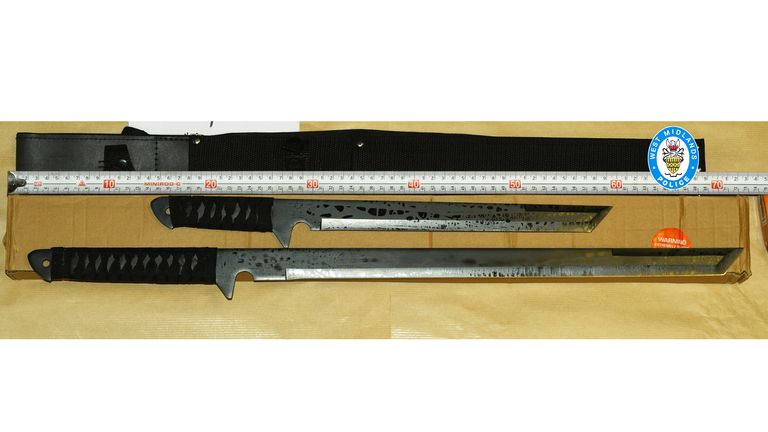 The weapons that Veadhesa had purchased online