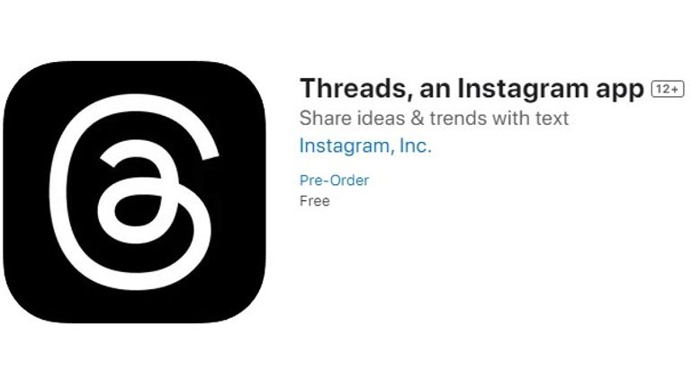 The Threads app is available to preorder Pic: Apple App Store