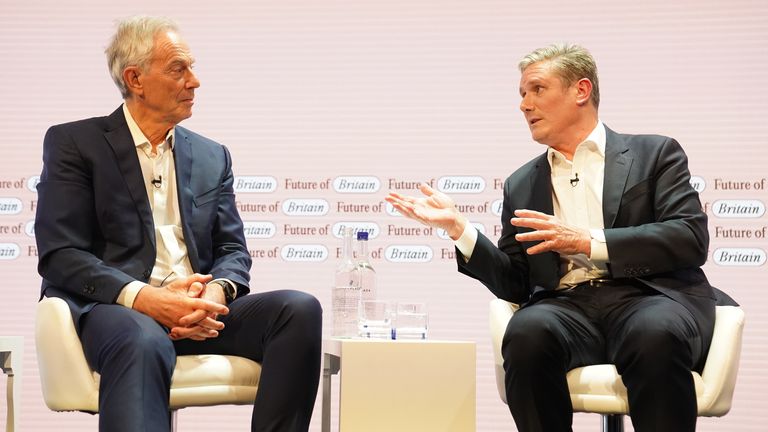 In an interview with Sir Tony Blair (left), Sir Keir Starmer (right) defended his position.