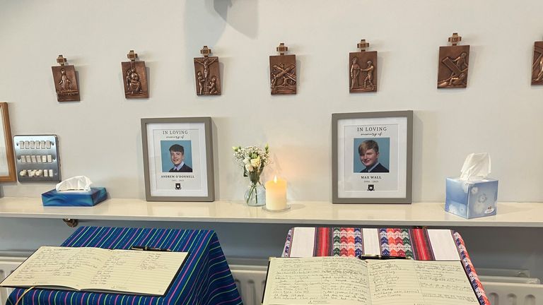 The books of condolences – credit St Michael’s College Union