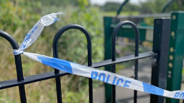 Police tape on Turnstone Road in Blakenhall, Walsall, near to the scene where a seven-year-old girl died following a hit-and-run. A 14-year-old boy has been arrested after the girl was hit by a motorcylce. Picture date: Friday July 28, 2023.