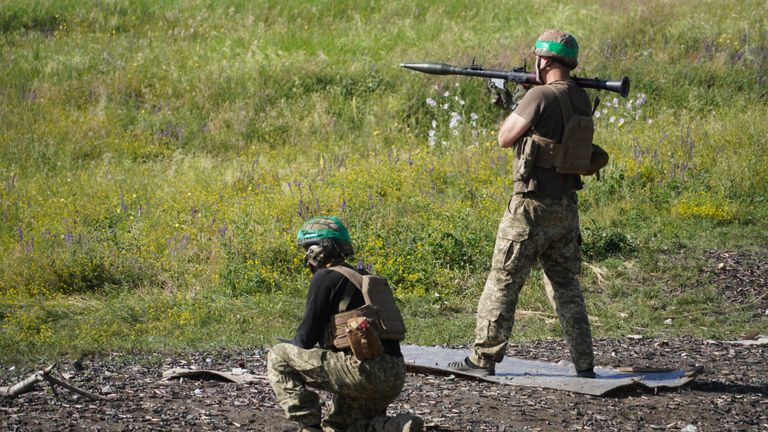 Ukraine Russia war frontline pic from Sky&#39;s John Sparks. Details TBC                               