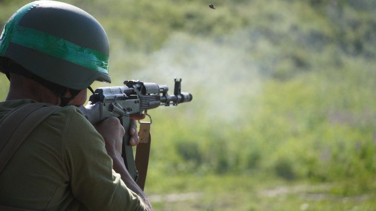 Ukraine Russia war frontline pic from Sky&#39;s John Sparks. Details TBC                                            