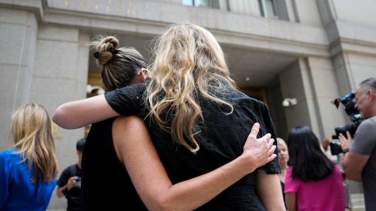 Sexual assault victims embrace 