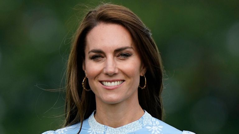 The Princess of Wales during the Out-Sourcing Inc Royal Charity Polo Cup 2023 at Guards Polo Club, Windsor