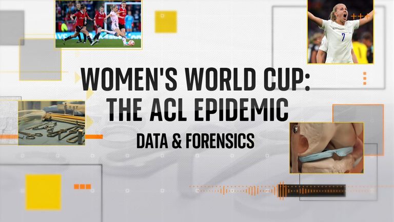 Sky News' data and forensics correspondent Tom Cheshire investigated why female players are more likely to suffer ACL injuries