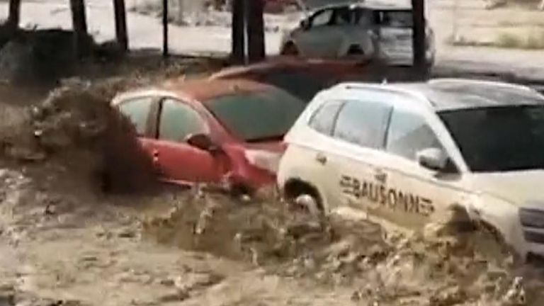 'Intense' Rainfall Causes Flash Flooding In Zaragoza, Spain, With ...