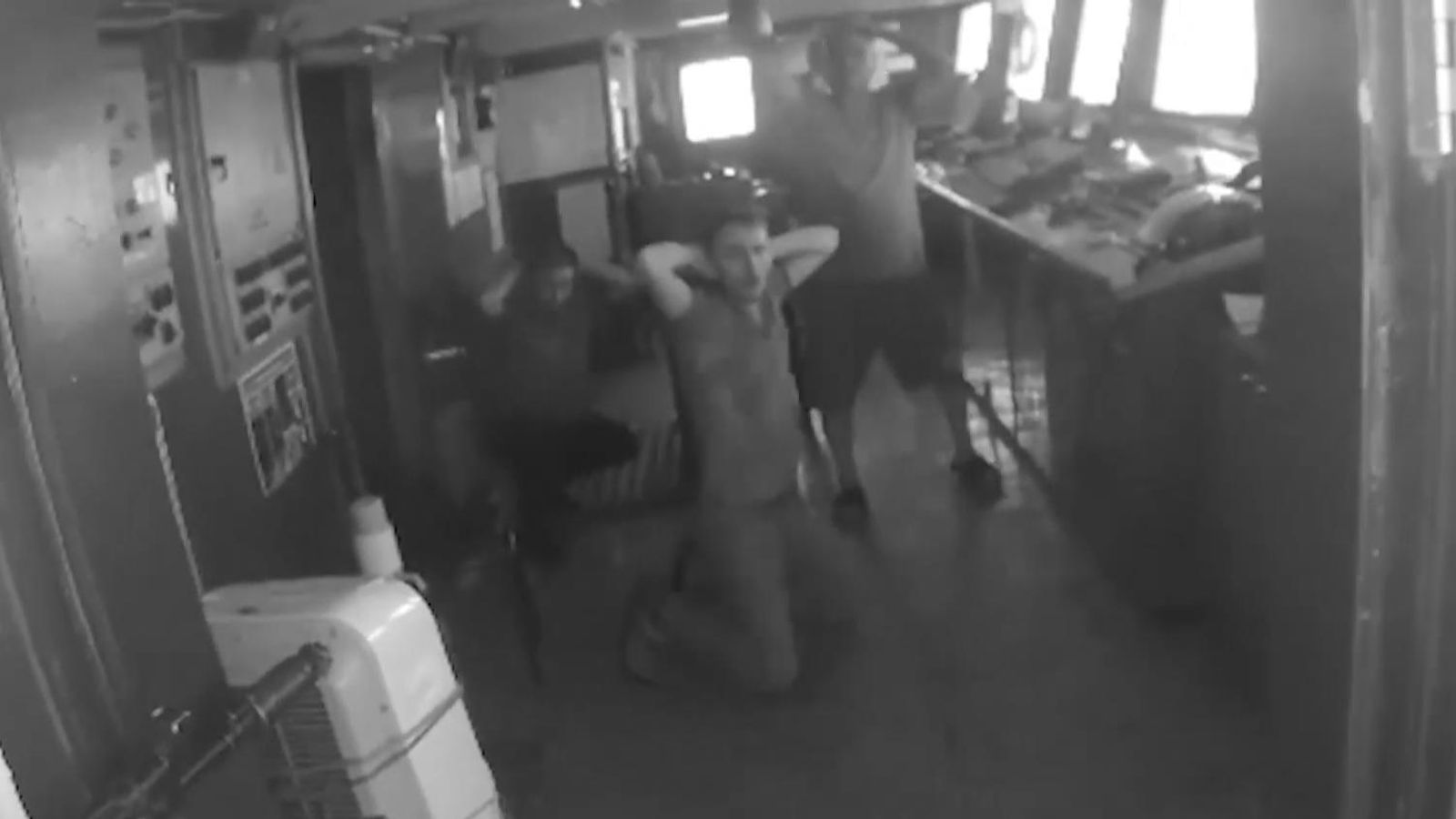 Armed Russian inspection of Black Sea cargo ship shown on video as ...