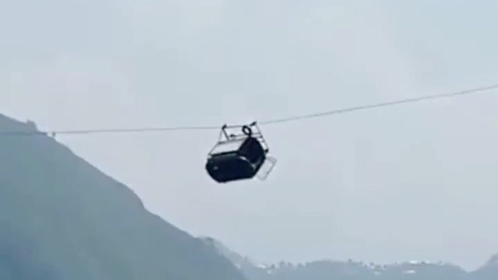 Pakistan: Six children and two teachers trapped in chairlift dangling 274m above canyon