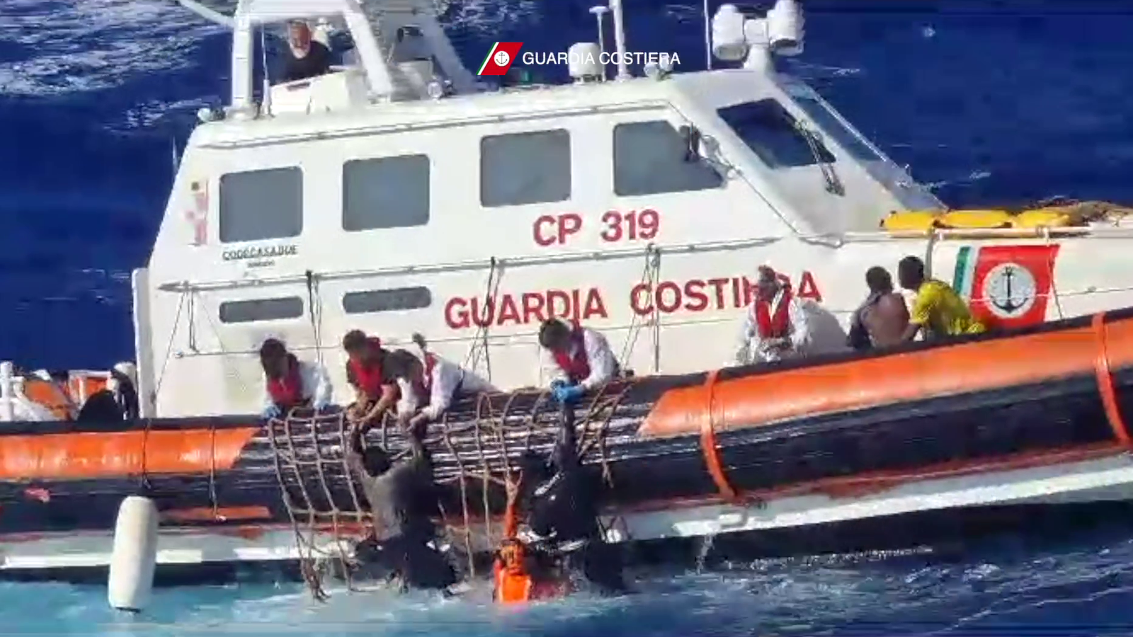 Dramatic video shows people being rescued in the Mediterranean - as ...