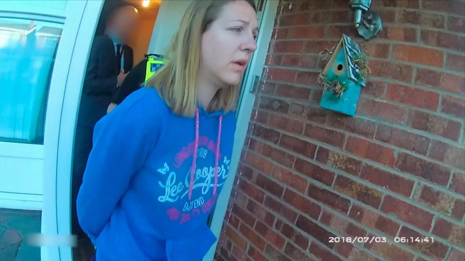 Видео показва момента, в който Люси Летби е арестувана по подозрение в убийство