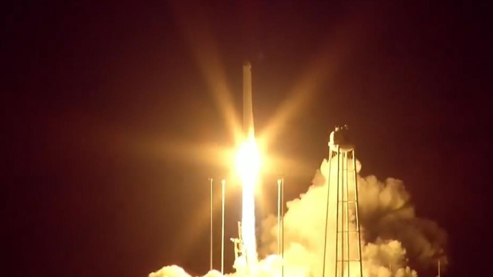 Antares rocket launch takes cargo to International Space Station ...