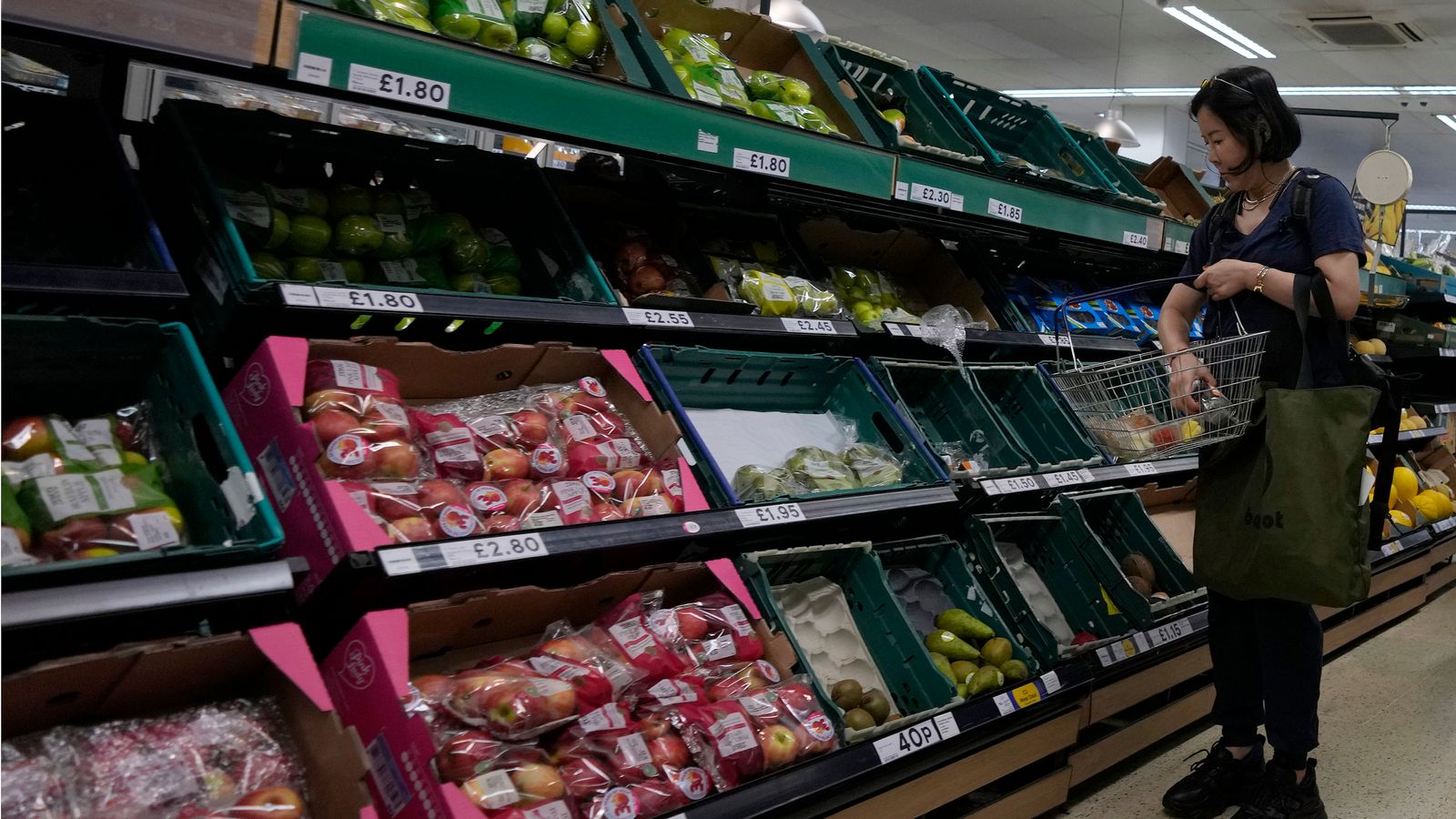 Инфлацията в цените на хранителните стоки спада за пети пореден месец, сочат данни за търговията на дребно