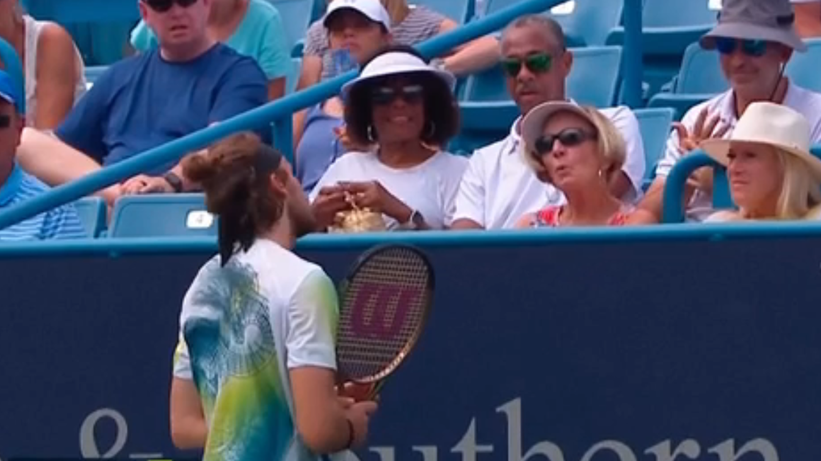 Stefanos Tsitsipas asks for fan imitating a bee to be ejected from Cincinnati Masters