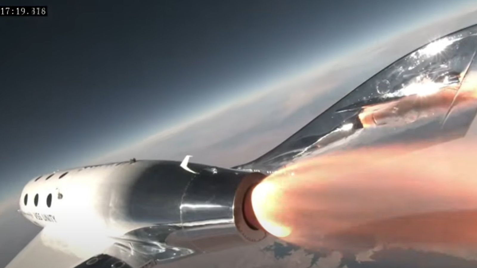 Virgin Galactic takes first tourists to edge of space - as British ex-Olympian calls flight 'most exciting day of my life'